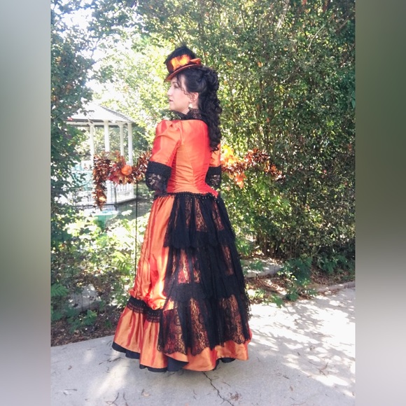 1880s Victorian Bustle Steampunk Cosplay Costume Halloween, Theater, Reenactment - Picture 5 of 9